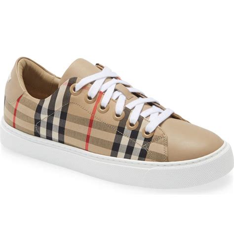 Burberry Albridge Leather Tennis Sneakers on SALE 